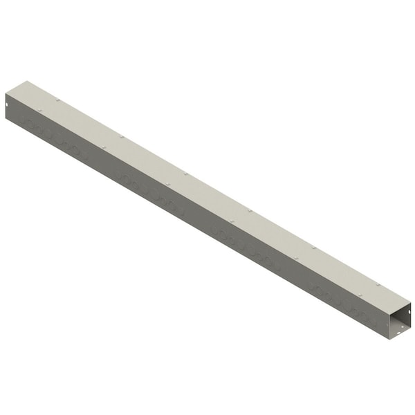 N1 SCR CVR WIREWAY 6X6X120 CBN STL, GLV